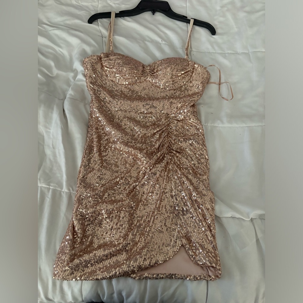 Champagne Hoco dress